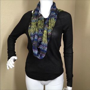 Belle Du Jour Henley Scarf Top (A6)